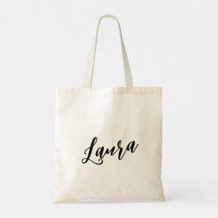 Bolsa Tote Laura Custom Script Design Tote Bag