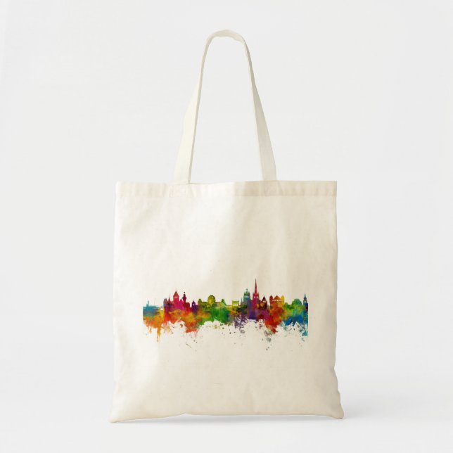 Bolsa Tote Lausanne Suiça Skyline (Frente)