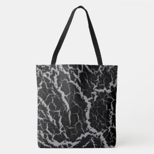Bolsa Tote Lava de espaço rachada - Prata