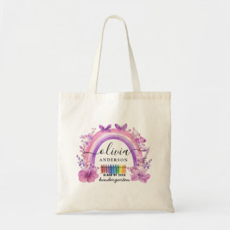 Bolsa Tote Lavanda Arco-Íris Personalizado Kids Token Bag