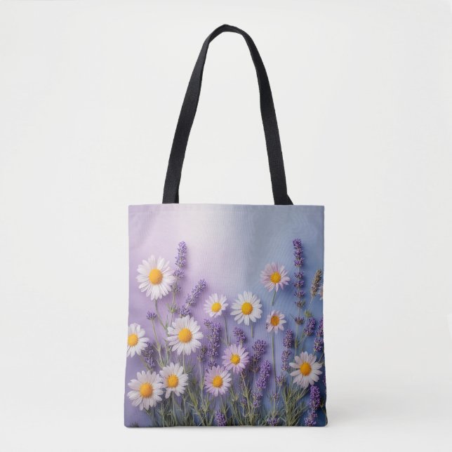 Bolsa Tote Lavanda Bloom & Daisy Delight Bag (Frente)