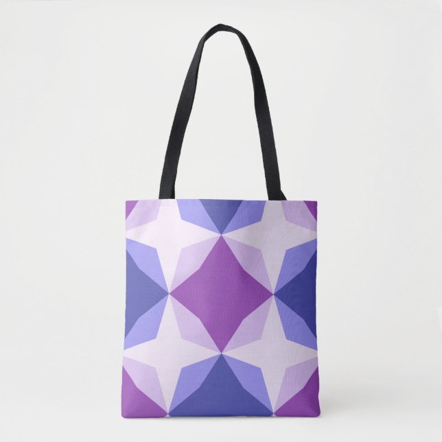 Bolsa Tote Lavanda Diamond Motif (Frente)