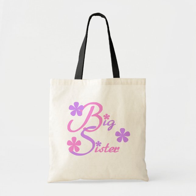 Bolsa Tote Lavanda e Camisetas e presentes de irmãs grandes r (Frente)