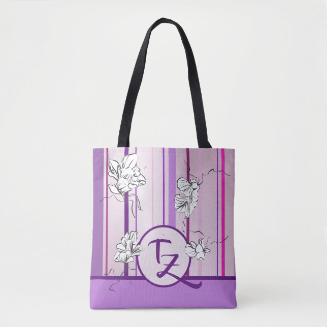 Bolsa Tote Lavanda E Design (Frente)