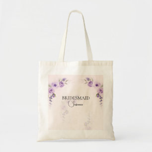 Bolsa Tote Lavanda e Partido de Marca Rosa de Blush personali