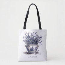 Lavanda em Azul Delft, personalizável
