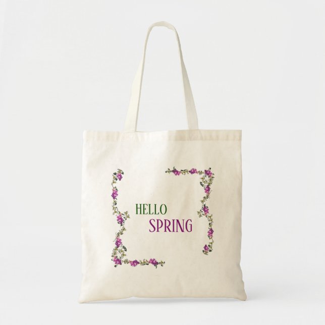 Bolsa Tote Lavanda Eucalyptus Greenery Tote Bag (Frente)