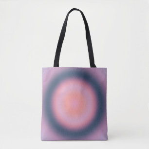 Bolsa Tote Lavanda Lilac-Abstrato Aura com Gradiente Retroati