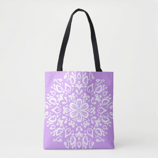 Bolsa Tote Lavanda Mandala (Frente)