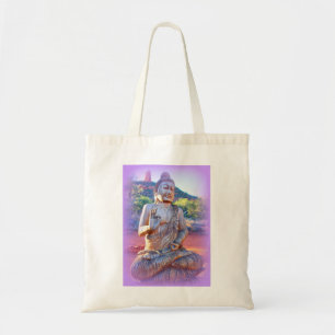 Bolsa Tote lavanda sentado Buddha