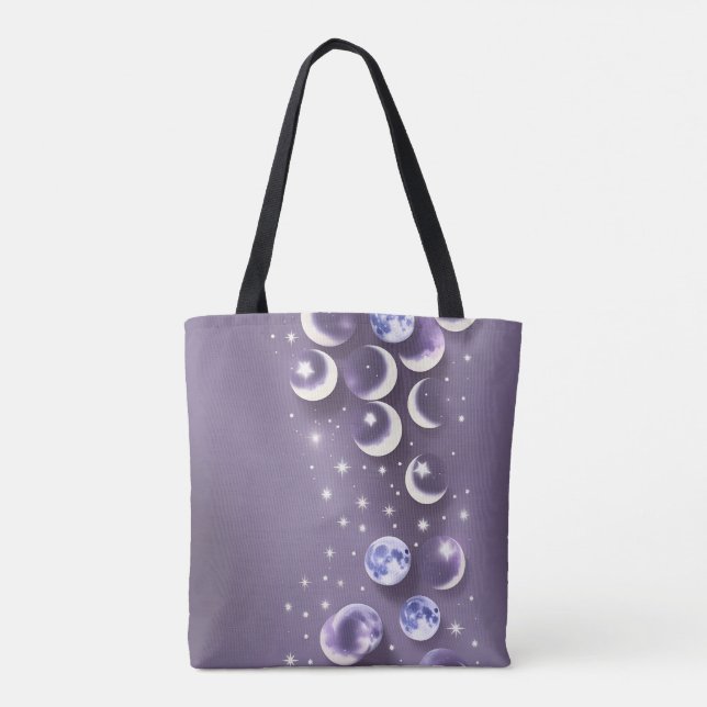 Bolsa Tote Lavender Moon Calm Dreamy Aesthetic (Verso)
