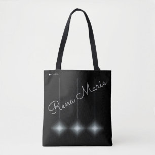 Bolsa Tote LavishlyOn Monograma Moderno Diamantes Contemporâ