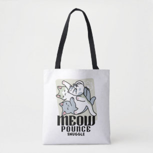 Bolsa Tote Lazer - Design de Gatos Preguiçosos