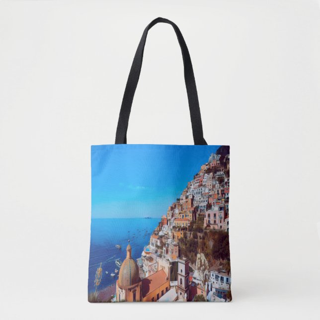 Bolsa Tote ldp POSITANO - Costa Amalfi - Panorama (Frente)