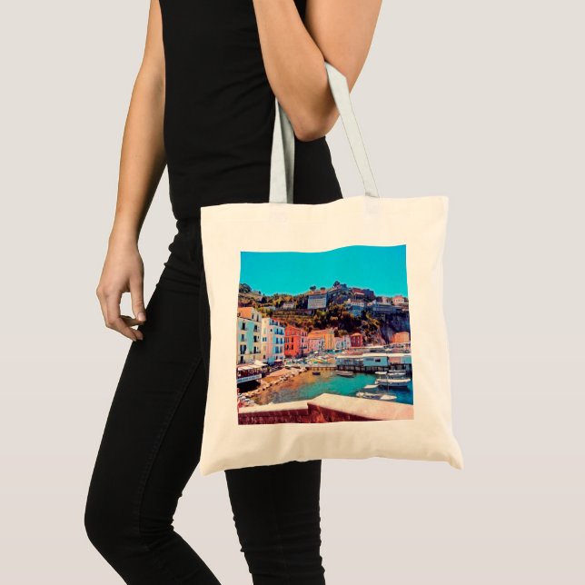Bolsa Tote ldp SORRENTO - panorama - praia - (Frente (produto))