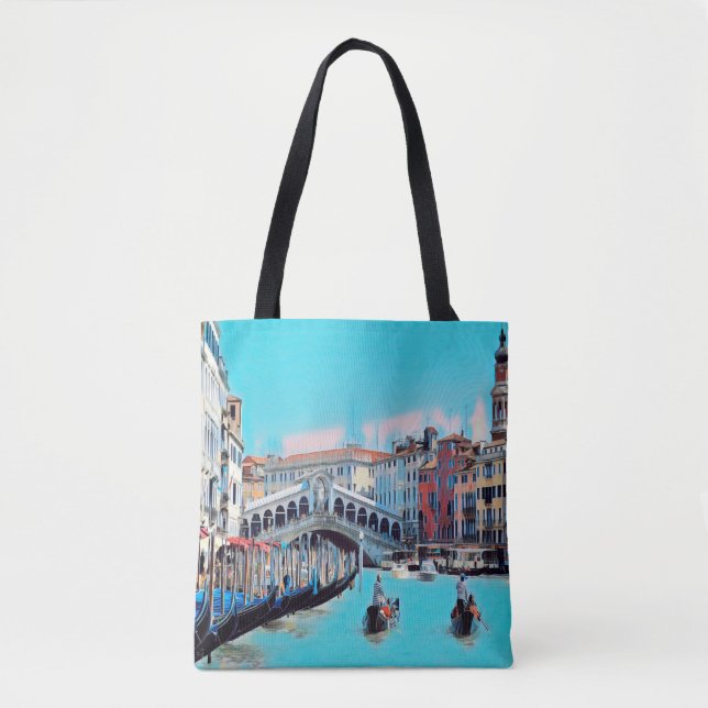 Bolsa Tote ldp VENICE - gondolas - rialto - (Frente)
