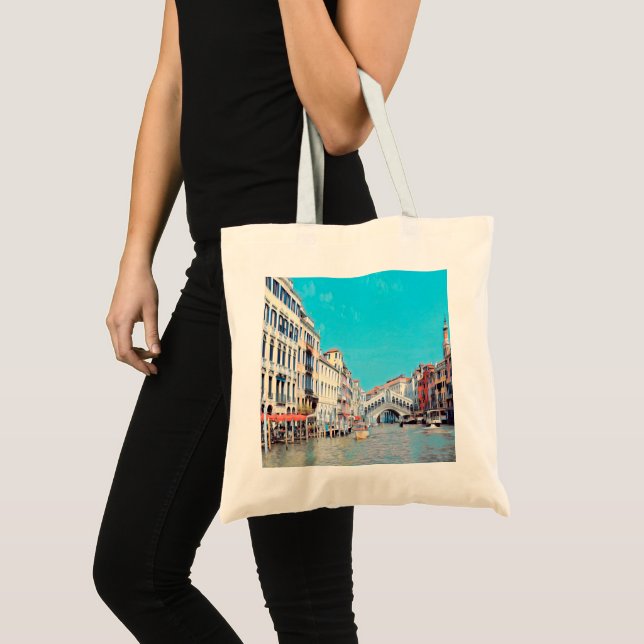 Bolsa Tote ldp VENICE - Grande Canal - praia de Rialto - (Frente (produto))