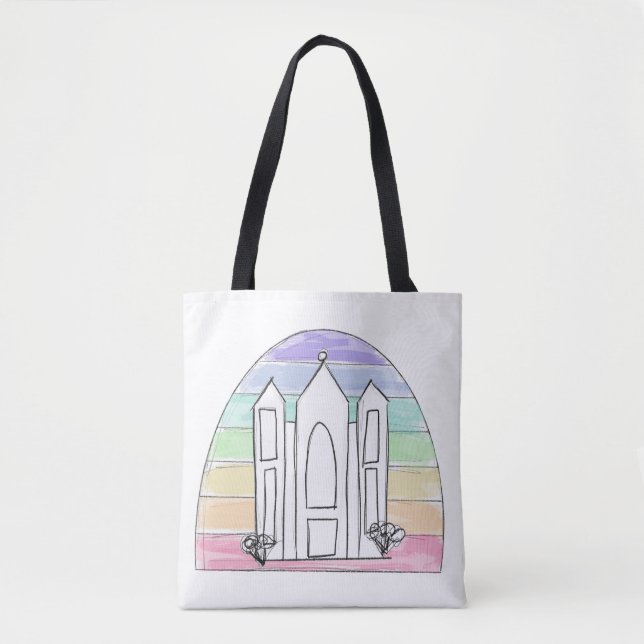 Bolsa Tote LDS Salt Lake City Temple Torre (Frente)