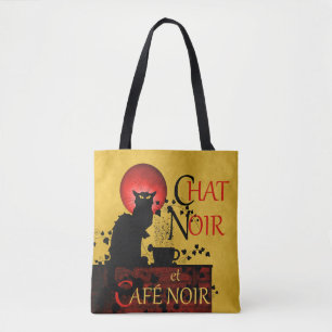 Bolsa Tote Le Chat Noir et Café Noir Coffee