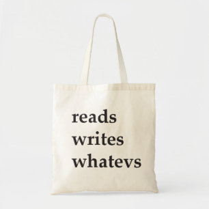 Bolsa Tote lê escreve whatevs