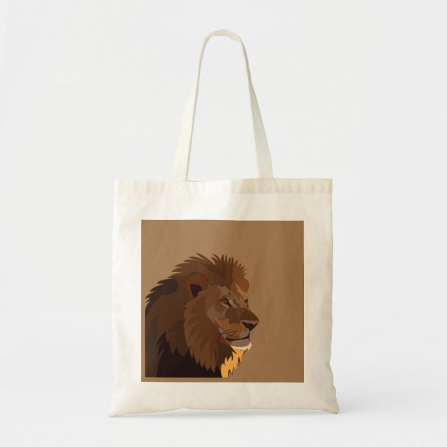 Bolsa Tote Leão Animal Vida Selvagem Leão (Frente)