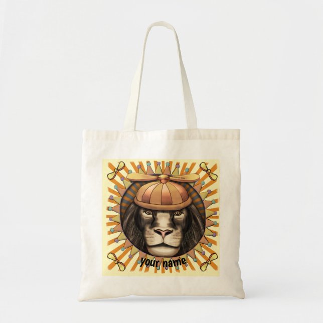 Bolsa Tote Leão Beanie  (Frente)