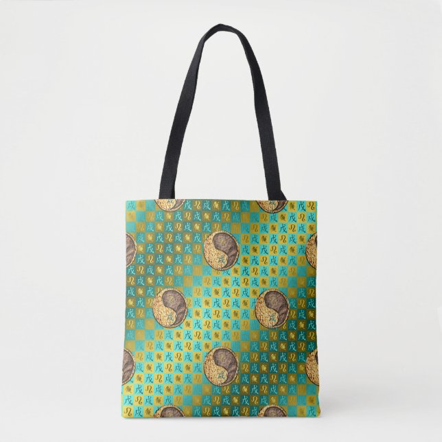 Bolsa Tote Leão & Cão da Terra (Frente)