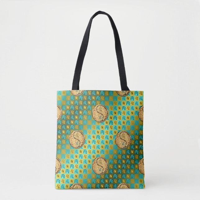 Bolsa Tote Leão & Cão de Fogo (Frente)