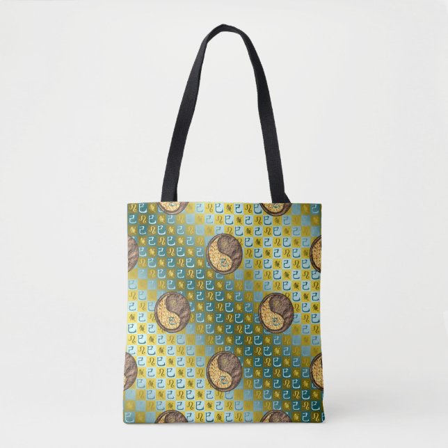 Bolsa Tote Leão & Cobra da Terra (Frente)