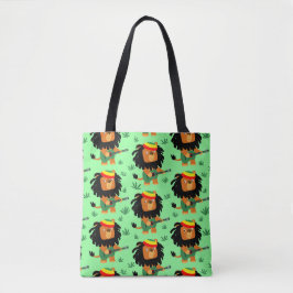 Bolsa Tote Leão De Cartoon Bonito De Zion