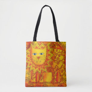 Bolsa Tote Leão em Aquarela Padronizada