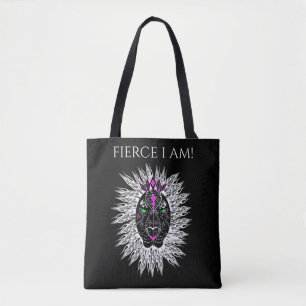 Bolsa Tote Leão feroz, o bolsa, a cara do leão