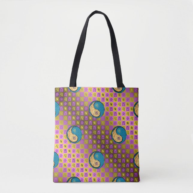 Bolsa Tote Leão & Galo de Água (Frente)