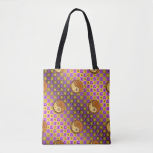 Bolsa Tote Leão & Javali de Madeira