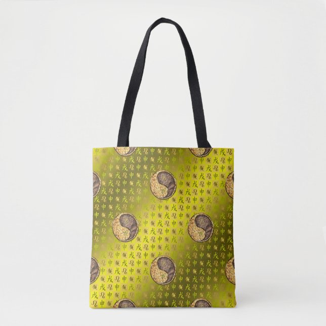 Bolsa Tote Leão & Macaco da Terra (Frente)