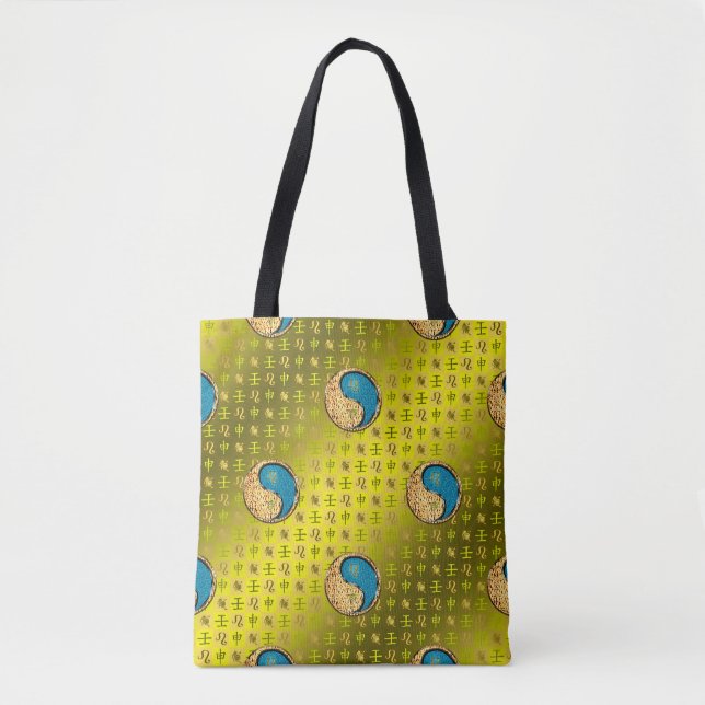 Bolsa Tote Leão & Macaco de Água (Frente)