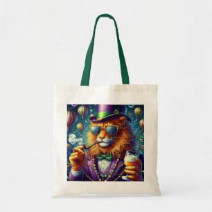 Bolsa Tote Leão/Mardi Gras da Louisiana