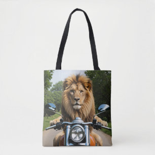 Bolsa Tote Leão na moto