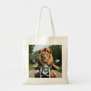 Bolsa Tote Leão na moto