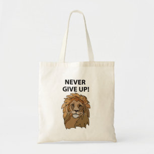 Bolsa Tote Leão Nunca Desiste Do Leão
