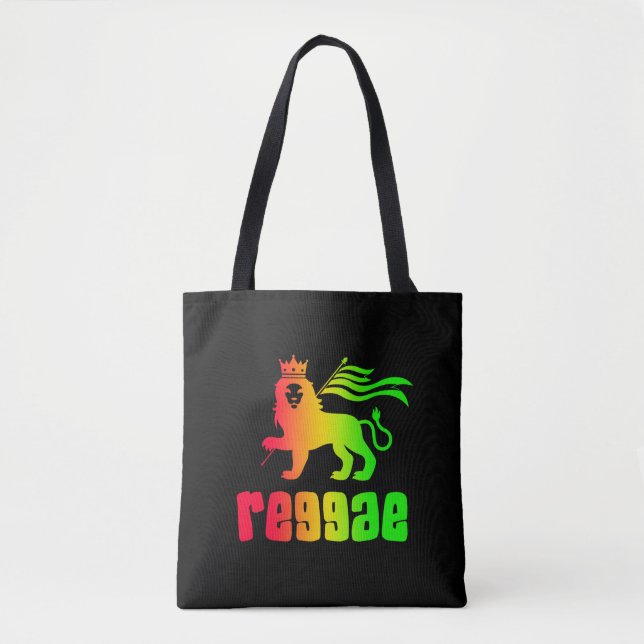 Bolsa Tote Leão Reggae Rasta (Frente)