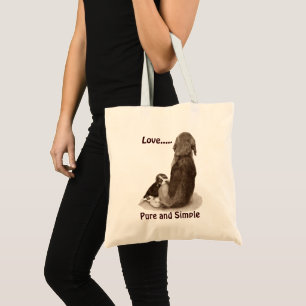 Bolsa Tote Lebreiro bonito do filhote de cachorro com arte do