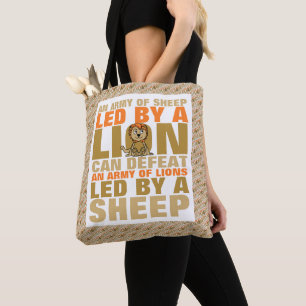 Bolsa Tote Led Por Um Leão