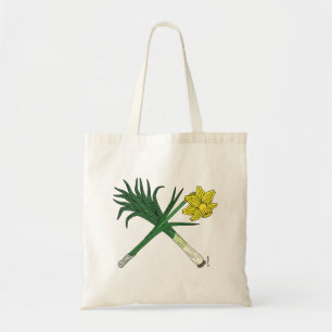 Bolsa Tote Leek e Daffodil cruzados