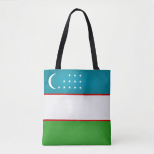 Bolsa Tote Legal bandeira do Uzbequistão
