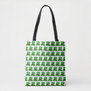 Bolsa Tote Legal Chapéu Verde, Rua de Feriado de Natal.