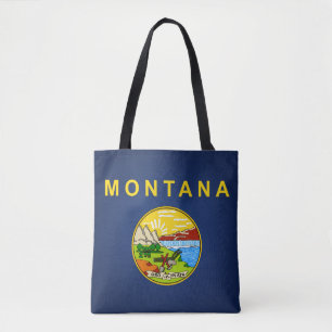 Bolsa Tote Legal Estado De Montana Flag Fashion