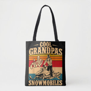Bolsa Tote Legal Grandpas caminha Snowmobiles Snowmobile Snow