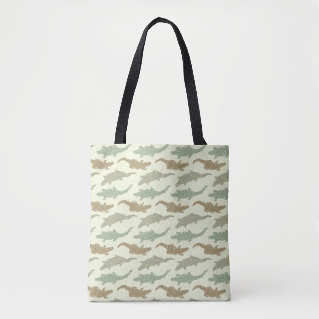Bolsa Tote Legal jacarés Camo - padrão perfeito. (Frente)