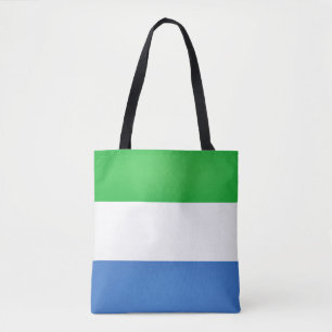Bolsa Tote Legal Moda de Bandeira da Serra Leoa